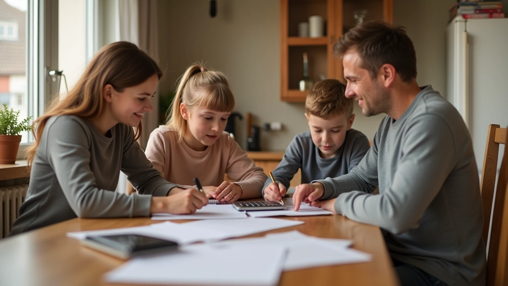 Rodina plánuje domácí rozpočet