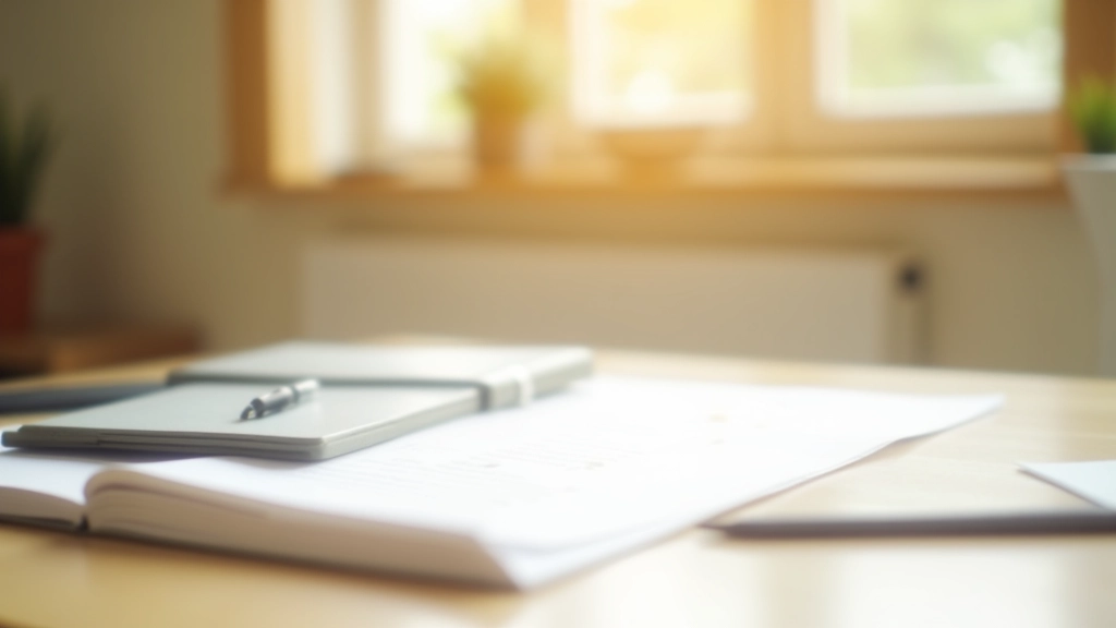 Domácí kancelář s rozpočtovacími materiály a poznámkami